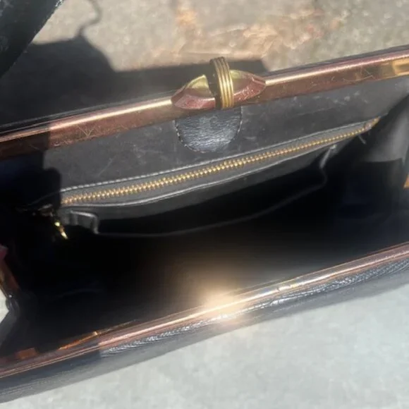 Vintage Lesco 1960s Lizard Handbag - Picture 6 of 11